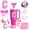 Letter C, variant on 6PCS Pink Stanley Cup Accessories Set, Initials Decorations for Stanley Cup 30oz 40oz, Includes Bow Straw Topper, Handle Charm, Letter Sticker, Silicone Boot, Spill Proof Stopper (Letter K)