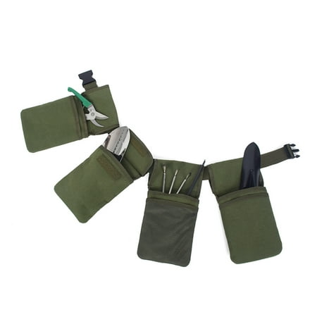 

Men Women Portable Lawn Canvas Home 4pockets Cutter Garden Tool Waist Belt