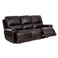 thumbnail image 2 of Top Grain Leather Power Reclining Sofa - Brown, 2 of 3