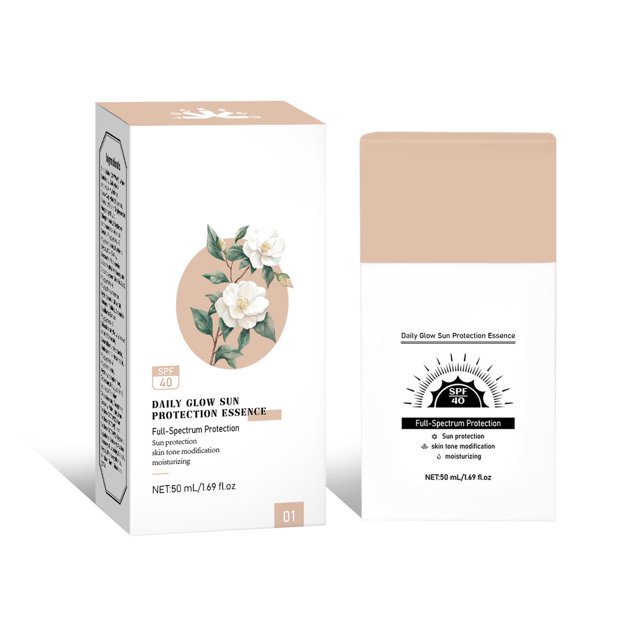 Protector solar 40 PA++++ Crema solar hidratante con base de maquillaje para iluminar e hidratar 50 ml