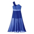 thumbnail image 4 of Alvivi Kids Girls Shiny Party Dress Sequin Lace Jumpsuit Overlay Romper 6-16 Royal Blue 8, 4 of 6