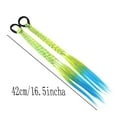 thumbnail image 3 of Colored Braids Hair Extensions with Rubber Bands Rainbow Braided Synthetic Hairpieces Ponytail Hair Accessories for Women Kids Girls Party Highlights Cosplay Dress Up (12PCS A Style), 3 of 8