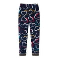 thumbnail image 3 of 2-13Y Kids Girl Stretchy Printed Leggings Thick Winter Warm Fleece Lined Pants, 3 of 8