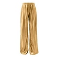 thumbnail image 5 of SNKSDGM Women's Plus Dress Pants Women Tall Ankle Sweatpants Women Wide Leg Baggy Ladies Fashion Casual Hot Stamping Wide Leg Pants Waist Pants, 5 of 6