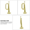 thumbnail image 4 of OULII 1Pack Professional Design Bugle Small Trumpet for Students Rehearsal, 4 of 8