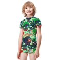 thumbnail image 2 of Suicide Squad Boys 2-Piece Swimsuit Set, Short Sleeve Rash Guard & Swim Trunks, 2 of 7