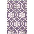 thumbnail image 2 of SAFAVIEH Chatham Duana Geometric Wool Area Rug, Purple/Ivory, 3' x 5', 2 of 7