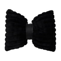 Cinvoph 14"x13" Valentine's Day Gift Pillow for Her Romantic Decorative Bow Throw Pillow Soft Plush Versatile Decorations for All Seasons Holiday Gifts, F#Black