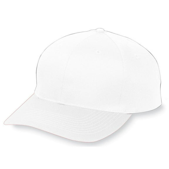 Augusta OS Youth Six-Panel Cotton Twill Low-Profile Cap White 6206