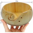 thumbnail image 2 of Wooden Yarn Bowls for Knitting, Handmade Yarn Storage Round Woven Bowl with Drills Holes, Yarn Holder for Knitting and Crochet for Mum Wife Granny Gift, Smooth Surface, Light Easy to Carry, 2 of 5