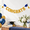 blue gold congrats, variant on Black Graduation Decorations Pre-strung Handmade Felt Congrats SignCongratulations Banner For Celebrate Clof 2026 Home Wall Firepl