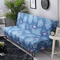 thumbnail image 2 of CHOK 2024 Housse de Futon Housse de Sofa Sans Accoudoirs Housse Extensible pour Sofa-Lit Protège-Canapé Élastique, 2 of 2