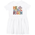 thumbnail image 3 of Inktastic He is Risen Religious Inspirational Girls Toddler Dress, 3 of 5
