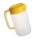 thumbnail image 4 of EeaseMX Recipiente de almacenamiento de bebidas de gran capacidad para té con leche, tetera medidora, con tapa, resistente al calor, jarra de agua fría, jarra de jugo de plástico (2500 ml, amarillo), 4 of 7