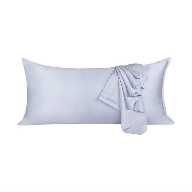 Unique Bargains Silky-Soft Satin Pillow Cases with Zipper Long Pillowcase Pillow Covers