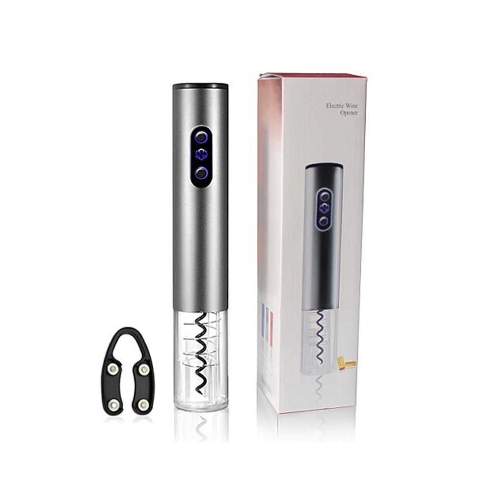 Electric Wine Opener Stainless Steel Automatic Corkscrew Wine Opener With Foil Cutter Base Cork Remover For Wine Bottle For Home Use Walmart Com Walmart Com