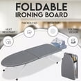 thumbnail image 3 of ABENNLY Tabla de Planchar Plegable,Ironing Board con Marco Hierro Funda,Ideal para Usar sobre la Mesa o la Cama,algod&oacute;n Acolchada Resistente a Las Quemaduras Lavable, Duradera (GrisA), 3 of 7