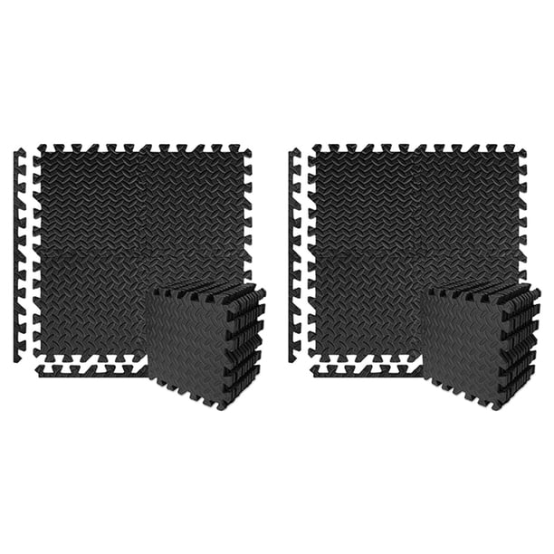Paquete de 24 Colchonetas de Ejercicio, Colchoneta de Espuma Eva para Gimnasio, Colchonetas para Equipos de Gimnasio