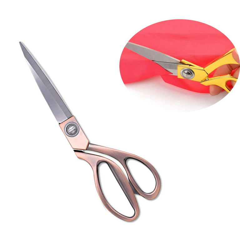 2 Pack Professional Tailor Scissors, Sewing Scissors Fabric Dressmaking  Sharp Shears for Cutting Cloth Tailoring Leather 