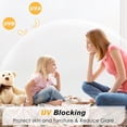 thumbnail image 4 of Pigo Window Privacy Film, Non-Adhesive Frosted Glass Window Film for Bathroom, Static Cling Heat Blocking Stickers for Home Indoor Opaque Frosting Coverings House Tint, 35.4" x 78.7", 4 of 11