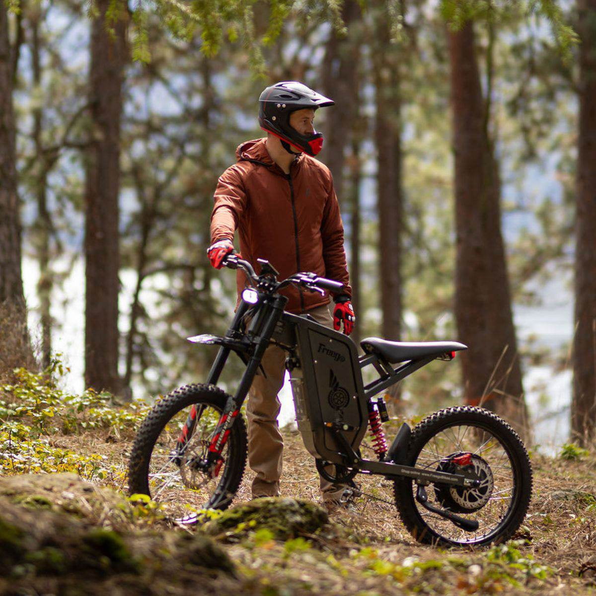 Freego X2 Electric Dirt Bike - 6000W Peak, 60V/30Ah Battery, 56 Mile Range, 28 MPH Eco / 50 MPH Sport, SHIMANO 7-Speed, Hydraulic Disc Brakes, 2-Piston, Aluminum Frame, 8H Charging