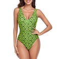 thumbnail image 1 of 2025 Women's Large V-Neck Backless Split Swimsuit S-XL, 1 of 2