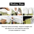 thumbnail image 6 of 1Bag 9M Curtain Pleat Tape Drapery Tape Curtains Heading Tape Adhesive Flat Polyester Ribbons for DIY Pinch Pleat Curtain Accessories (White), 6 of 7