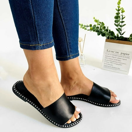 

Alueeu Women s sandals Sandals For Women Summer Fashion Flat Slippers Retro Sandals