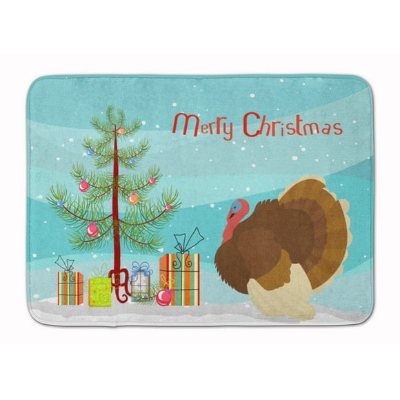 Carolines Treasures BB9357RUG French Turkey Dindon Christmas Machine Washable Memory Foam Mat
