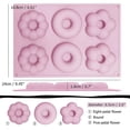 thumbnail image 2 of Molde de silicona para donas (3 unidades), antiadherente, con 12 patrones, para hornear donas de tamaño completo (azul, naranja y rosa), 2 of 4