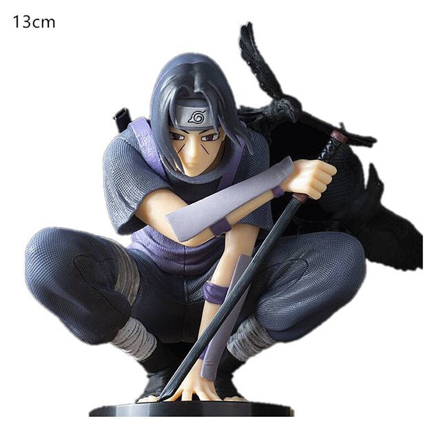 Naruto Shippuden - Colección de PVC Decoración de juguetes Figura de acción Modelo Uchiha Itachi Kakashi Sasuke13cm zhangmengya unisex