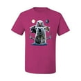 thumbnail image 2 of Collage of Popular Wild Life Animals | Mens Animal Lover Graphic T-Shirt, Fuschia, Medium, 2 of 3