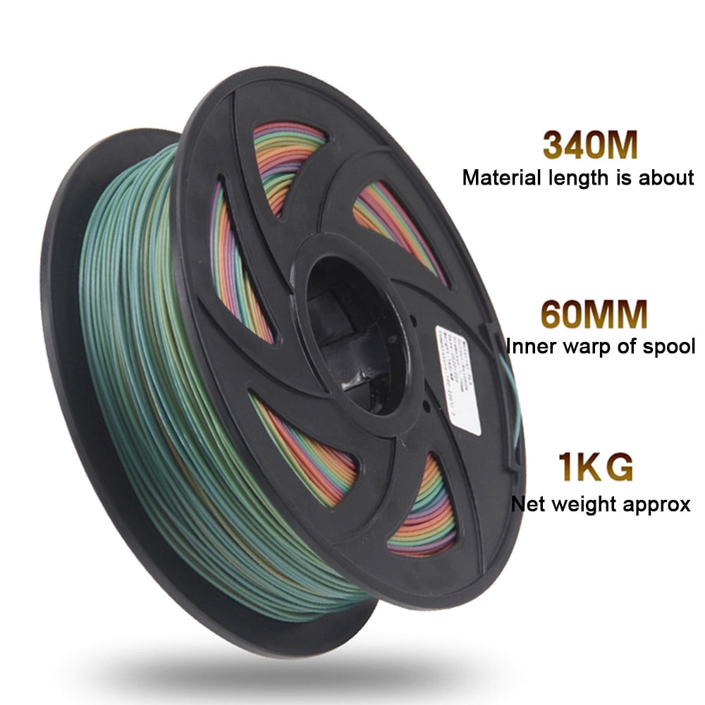 Colorful PLA Filament 3D Printing 1Kg 1.75mm for FDM Printers
