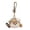 Brown, variant on Adorable Sea Otter Plush Toy with Chef Outfit, Soft Stuffed Animal Accessory, Miniature Keychain Pendant for Backpacks, Decorative Plush Charm, Brown