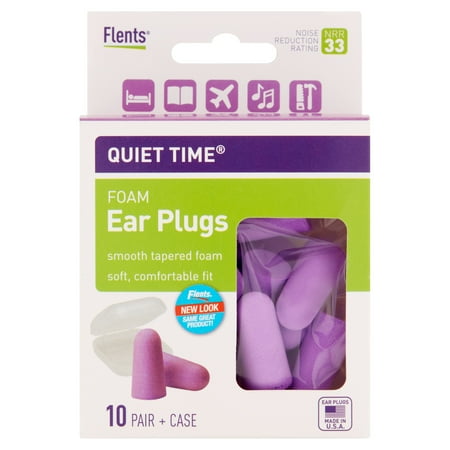 Flents Plugs Quiet Time Comfort Foam Ear Plug, 20 ct