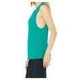 thumbnail image 3 of Yellow Rooster Women's Flowy Scoop Muscle Tank Teal Small, 3 of 4