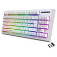 thumbnail image 2 of Teclado mecánico inalambrico Macarena 87 teclas 2,4G para portátil Blanco, 2 of 8