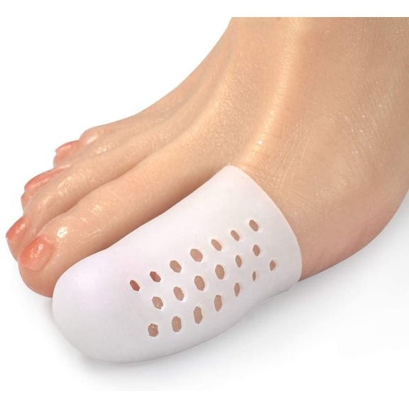 Big Toe Caps 8 Pack Breathable Gel Toe Protector Cover Great to Cushion Toe and Provides Pain Relief from Corns, Blisters for Woman and Man