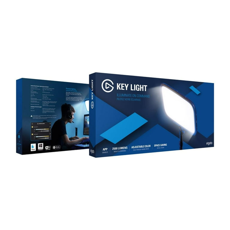  Elgato Key Light Air - Professional 1400 lumens Desk Light for  Streaming, Broadcasting, Home Office and Video Conferencing, Temperature  and Brightness app-adjustable on Mac, PC, iOS, Android : Musical Instruments