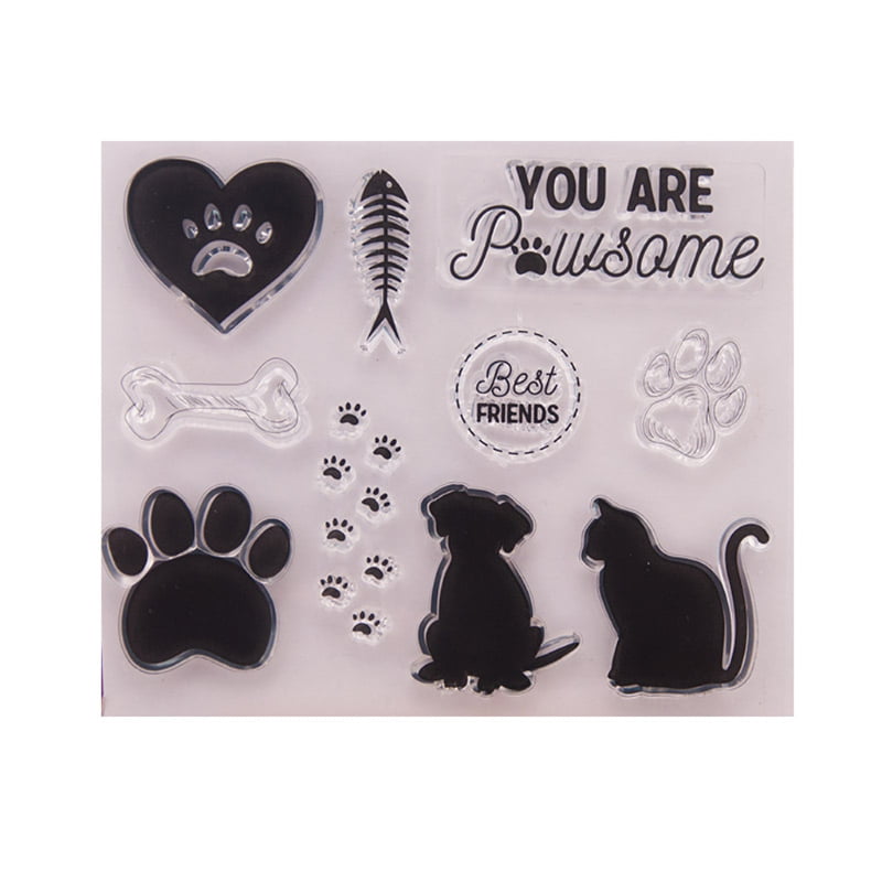 Animals Clear Silicone Seal Stamp For Album Scrapbooking Photo Card DIY Decors 