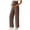Brown, variant on ZVNAΖH Women's Maternity Yoga Pants, High Waist Over Bump Wide Leg Pants, Stretch Pregnancy Trousers with Pockets for Spring Summer