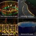 thumbnail image 2 of JUHEFA Solar Rope Lights 33FT 100LED for Pool, 8 Modes Outdoor Waterproof LED Solar for Fence,Gazebo,Yard,Walkway,Path,Garden Decor,2PACK, Warm White, 2 of 7