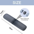 thumbnail image 2 of Toothbrush Case 2 Packs, Toothbrush Holder Travel, 20*5.5cm Portable Toothbrush Case for Traveling-Transparent black, 2 of 5