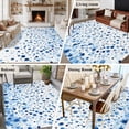 thumbnail image 6 of Blue Polka Dot Large Area Rugs for Bedroom Living Room, Soft Non Slip Carpet Bedside Rug, Modern Art Abstract Watercolor Dot Rectangular Floor Cover Kitchen Accent Rug 5'x8' for Dining Room/Office, 6 of 9