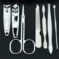 thumbnail image 4 of Simyoung Nail Clipper 7Pcs Set Nail Scissors Grooming Travel Case Tools Manicure Pedicure Kit Ear Pick Tweezers Nail File for Women 7 in 1, 4 of 4