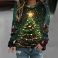 thumbnail image 2 of Enjoytime Christmas Women Sweatshirt Print Crewneck Long Sleeve Pullover Tops Xmas Holiday Casual Trendy Sweatshirts, 2 of 5