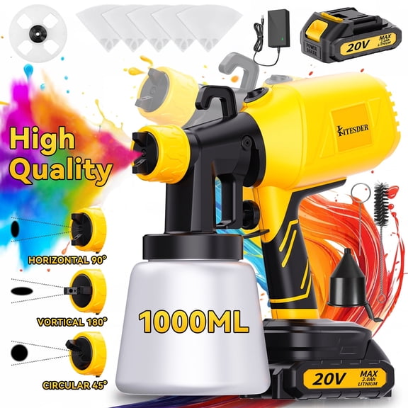 KITESDER 33.8oz Wireless Spray Gun
