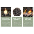 thumbnail image 5 of WestinTrends Sansom 1/2 inch 10 pounds Tempered Fireplace Glass Rocks Beads for Firepit, Clear, 5 of 11