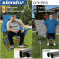 thumbnail image 2 of ﻿ SERABETTO Oversized Heated Rocking Camping Chair,Supports 400 lbs, 3 Heat Levels Heated, Cup Holder, 600D Oxford, for Winter Outdoor,blue, 2 of 6