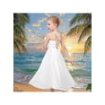 thumbnail image 6 of Sunny Fashion Flower Girls Dress Criss Cross Formal Wedding Event Communion Pageant 7 Years, 6 of 8